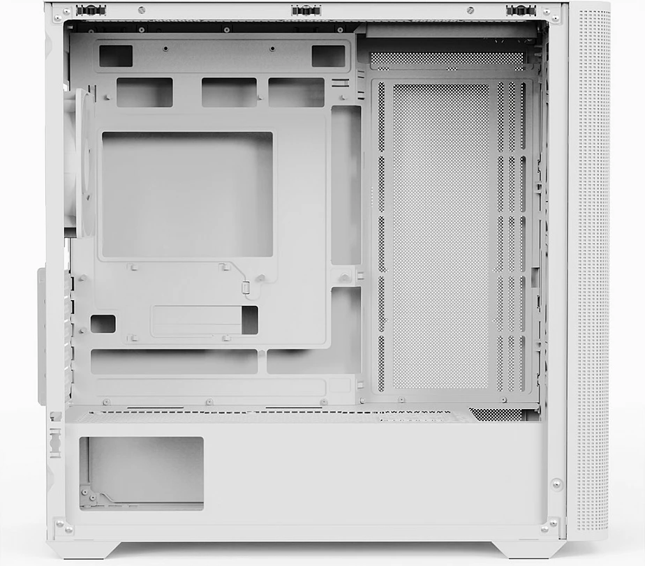 Kasë Aerocool Geh Mini D301A-G-WT-V2, Mini Tower Micro-ATX, tempered glass, e bardhë/druri
