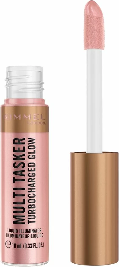 Highlighter për femra Rimmel Multi Tasker Turbocharged Glow Liquid 005 Iconic as Usual 10ml