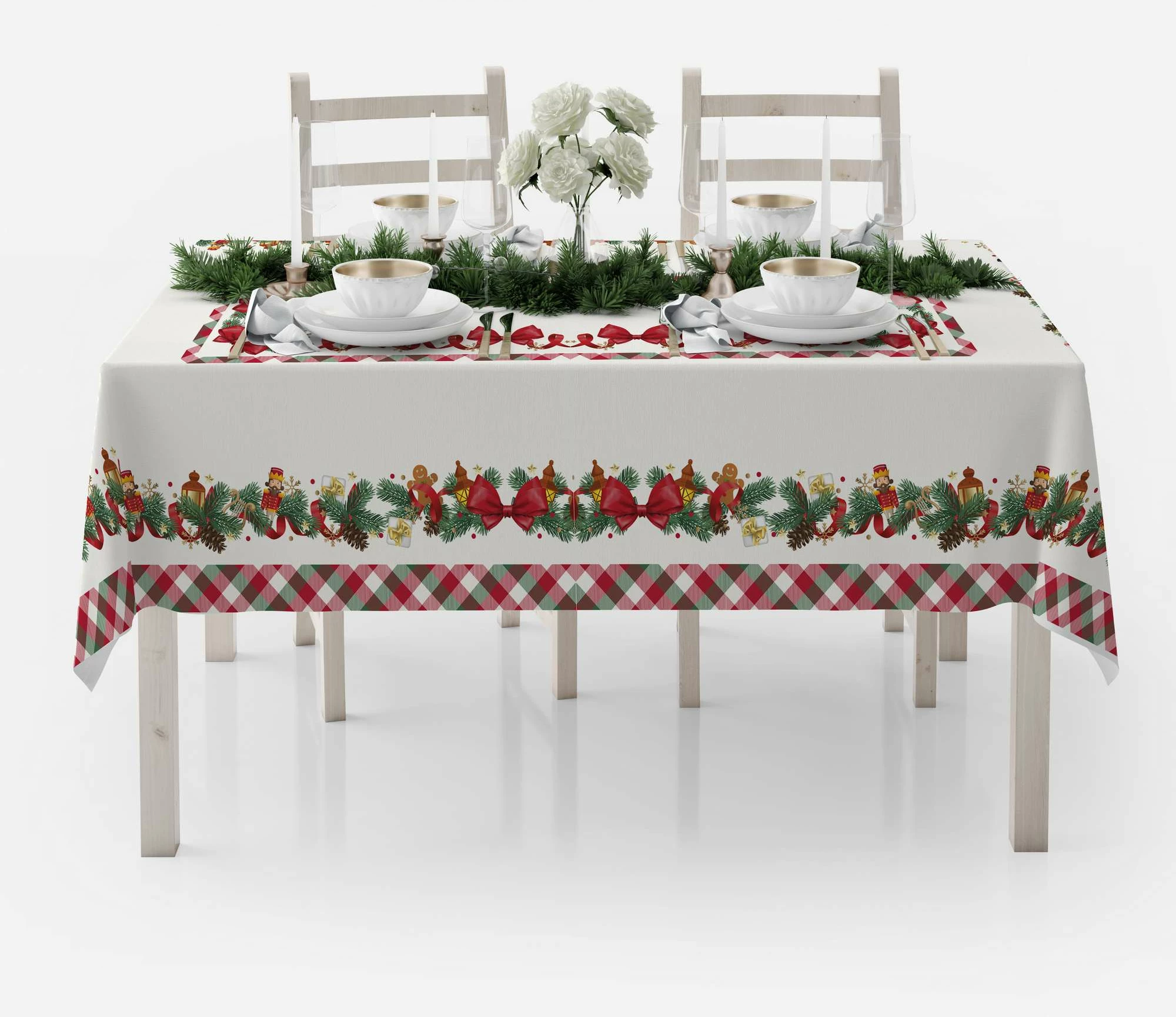 Mbulesë tavoline Hermia Concept, shumëngjyrëshe, HM-Tblnwy26-6, 140x220cm