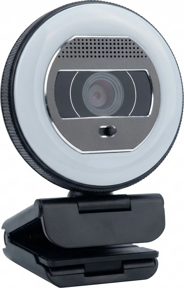 Webcam Terra Halo LED C1868pro, Full HD, e zezë