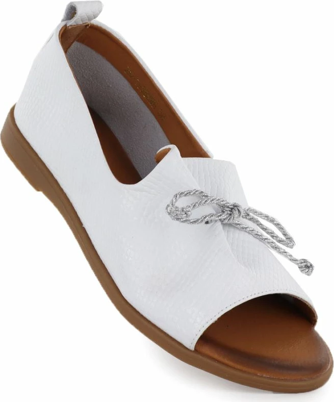 Këpucë të hapura për femra Cambell 19388, të bardha