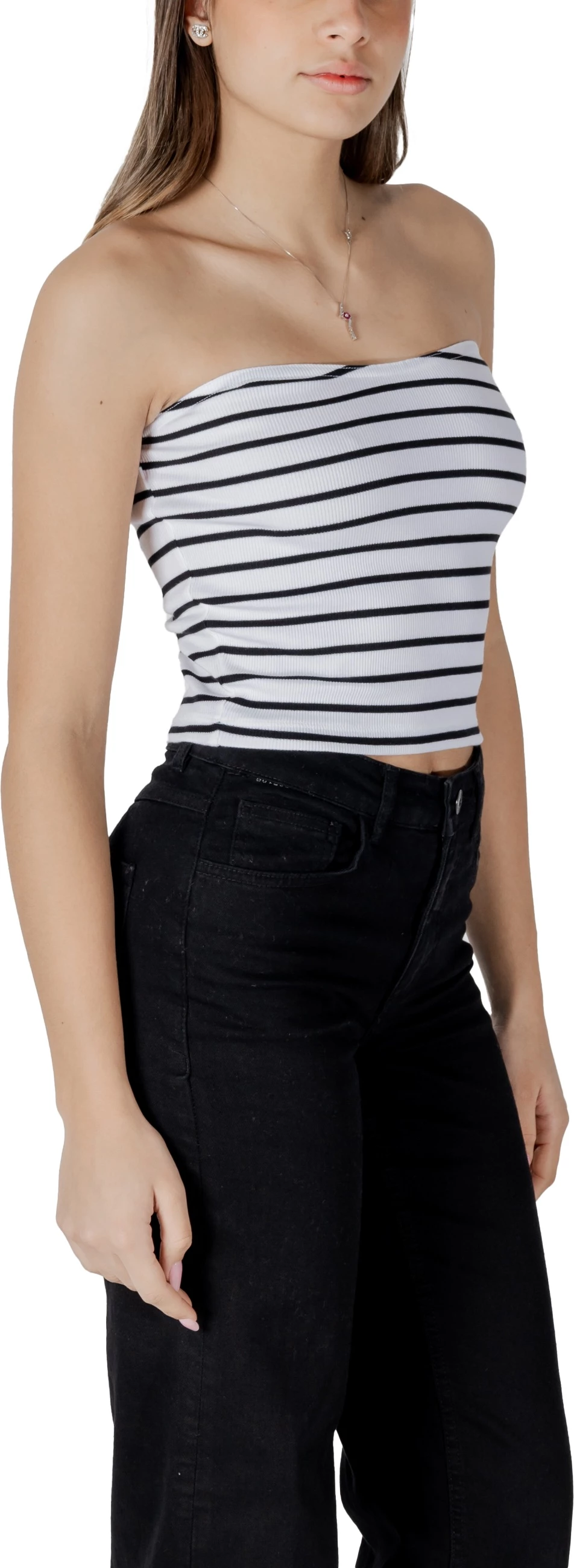 Maicë për femra Calvin Klein Jeans WOVEN LABEL RIB J20J225310, e bardhë [Madhësia: M]
