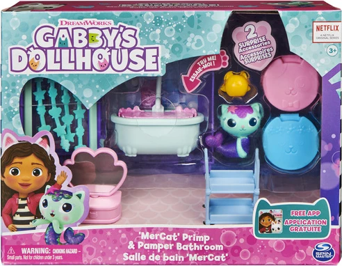 Gabby's Dollhouse - Mercat Primp & Pamper Bathroom Playset