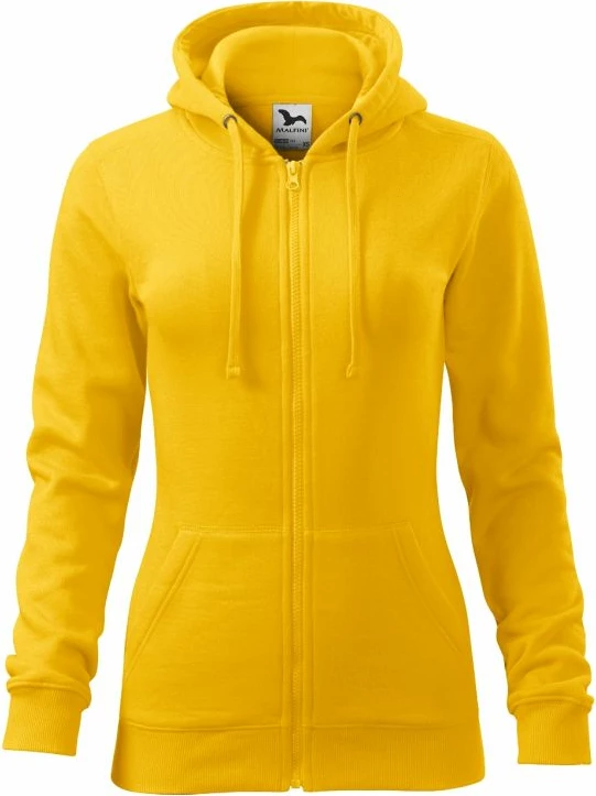 Duks me kapuç Malfini për femra, ngjyrë e verdhë