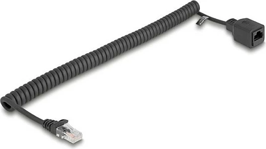 Kabllo rrjeti DeLOCK 90672 Cat5e, RJ-45 mashkull-në-femër, 3 m, e zezë