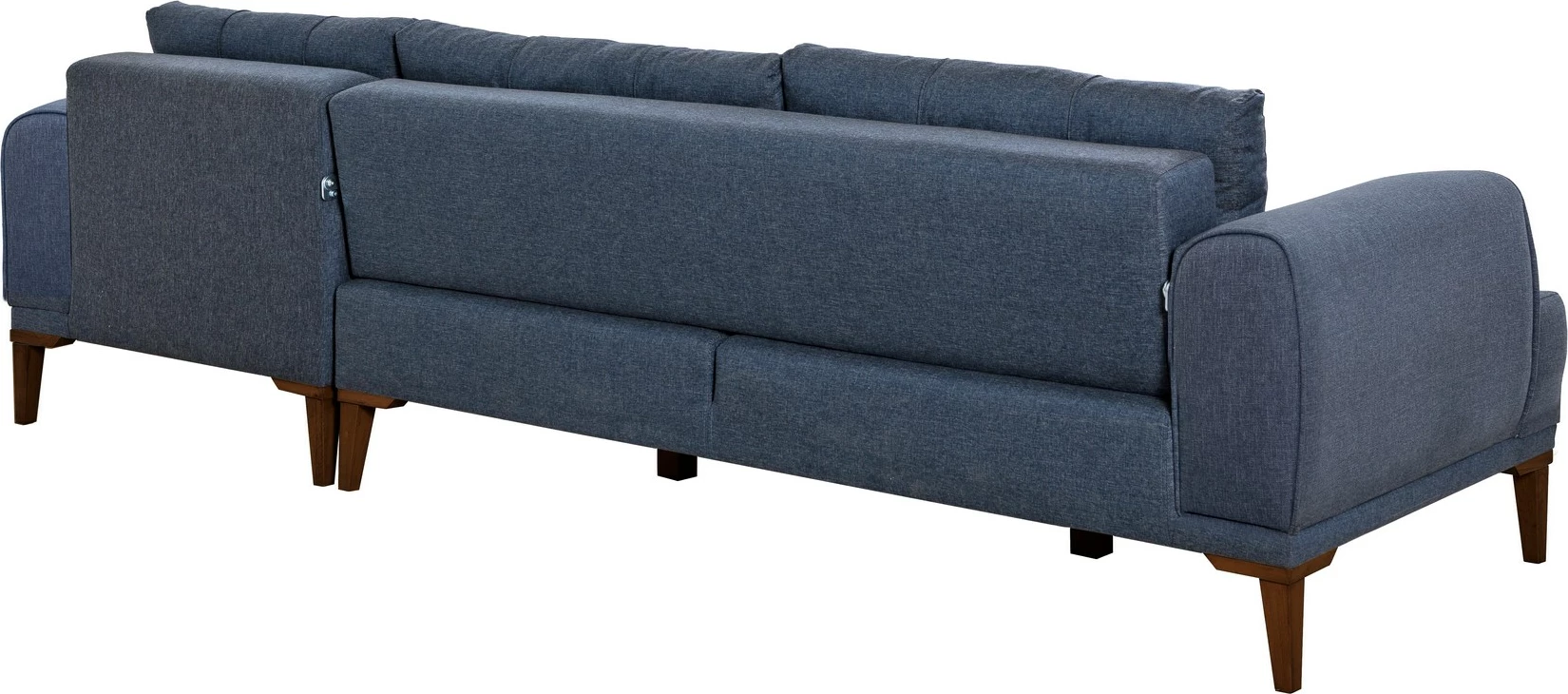 Këndore Vina, ngjyrë kaltër e errët, këmbë druri, Atelier del Sofa