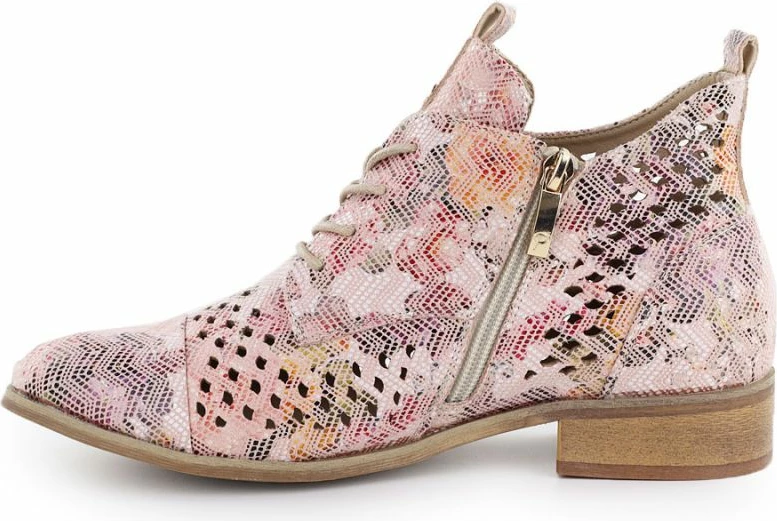 Çizme të shkurta Potocki për femra, shumëngjyrëshe