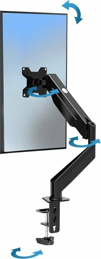 Mbajtës tavoline për monitor Esperanza Fonos ERW019 17"-27" VESA 75x75/100x100 gas spring max 6 kg, i zi