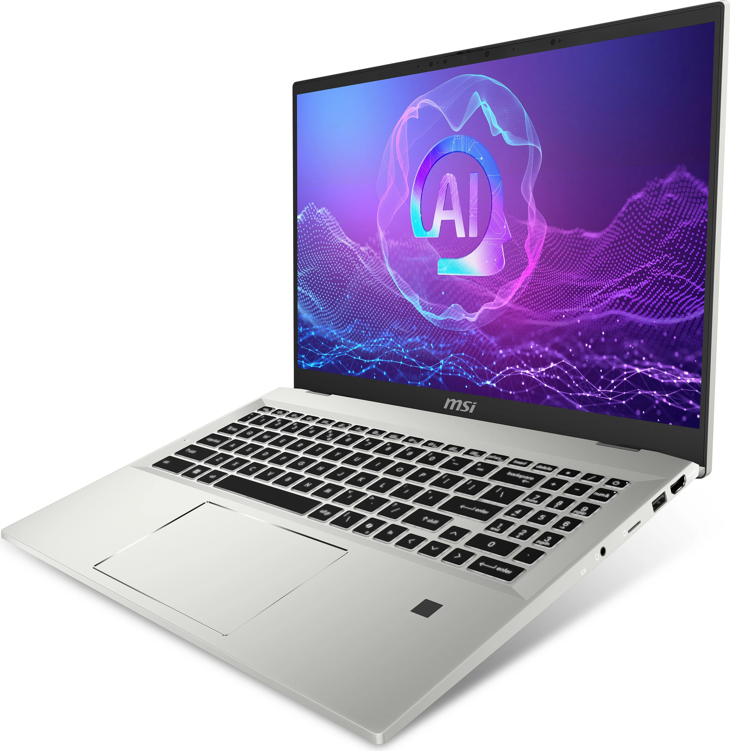 Laptop MSI Prestige A16 AI+ A3HMG-036, 16", Ryzen AI 9, 32GB RAM, 1TB SSD, Urban Silver