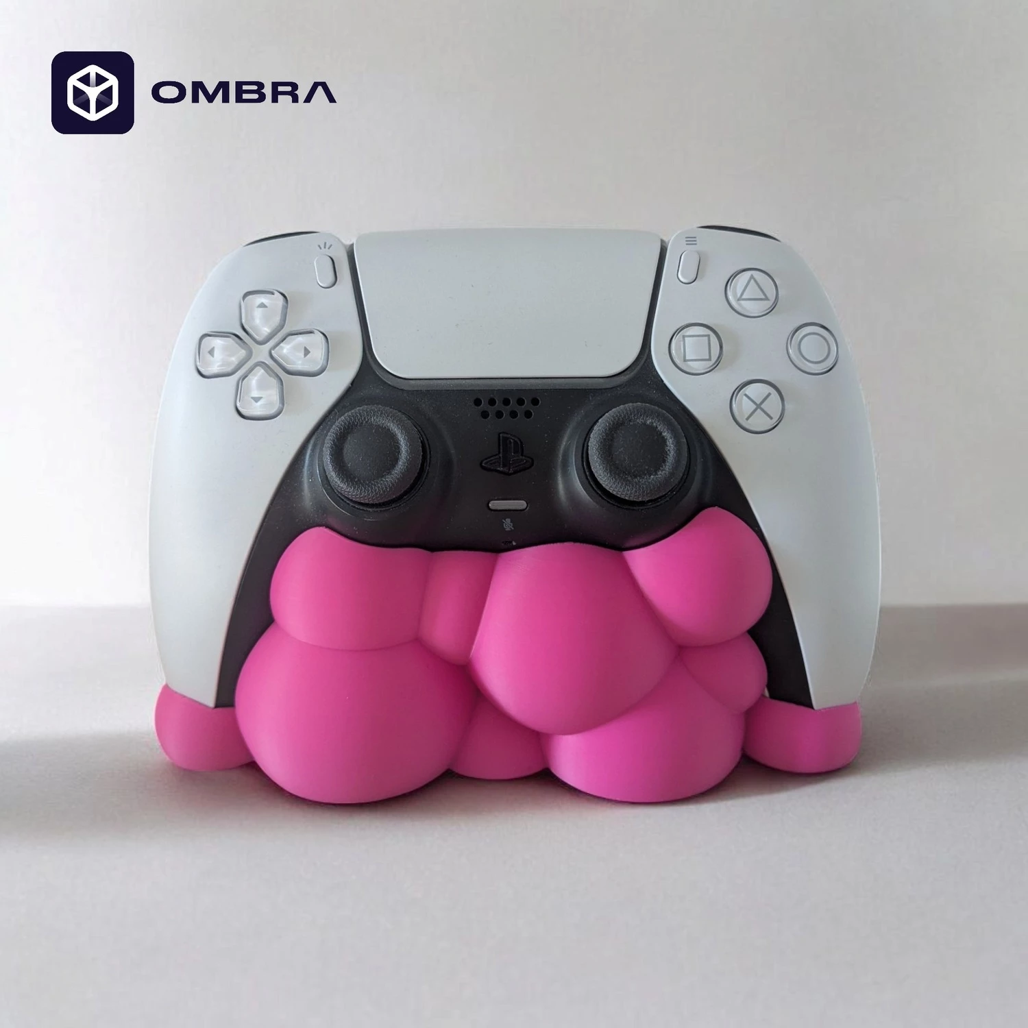 Mbajtëse dekorative për kontrollues PS5 (Bubble Gum PS5), e pembe