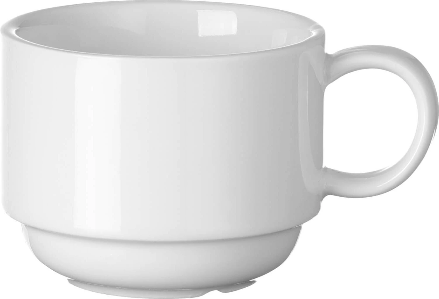 Filxhan cappuccino Fine Dine Pure Bianco 250 ml stackable, set 6 copë, bardhë