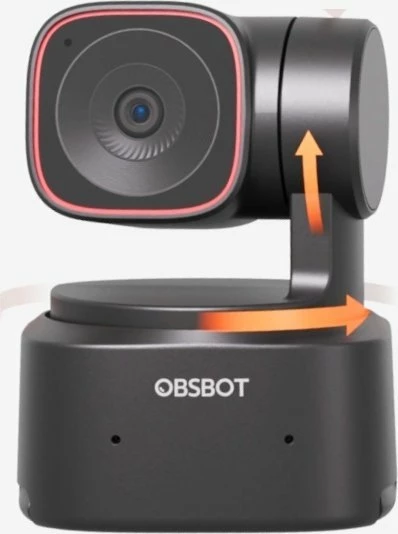 Webcam Obsbot Tiny 2 Lite OBSOWB-2210-CE 4K USB-C me mikrofon stereo, e zezë