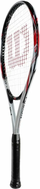 Reket tenisi Wilson për meshkuj, bardhë e zi e kuqe