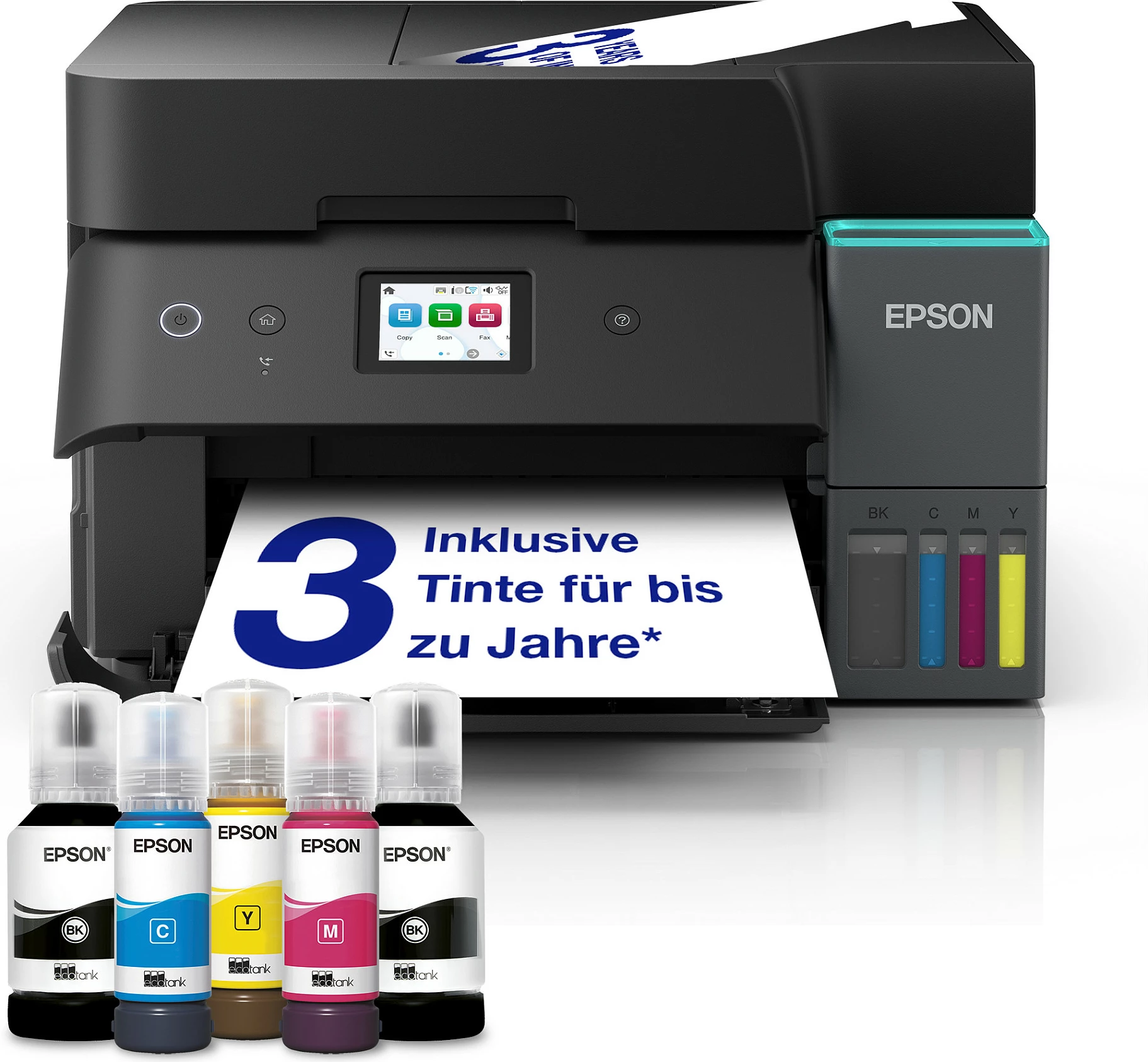 Printer multifunksional Epson EcoTank ET-4950, A4, Inkjet me ngjyra, 4800 x 1200 DPI, Wi‑Fi/Wi‑Fi Direct/Ethernet, duplex, i zi