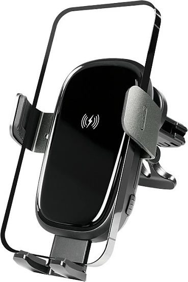 Karikues wireless veture LogiLink Gravity Trigger, 15W, mbajtës celulari, i zi/gri