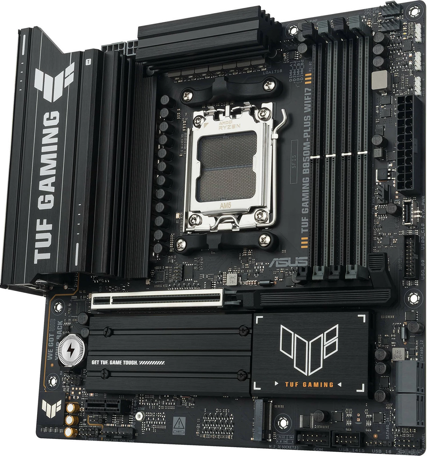 Pllakë amë ASUS TUF GAMING B850M-PLUS WIFI7, Socket AM5, micro ATX, DDR5 deri 256GB, WiFi 7
