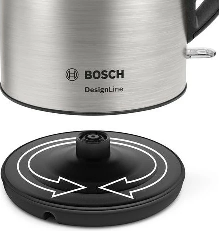 Çajnik Bosch TWK3P420, 1.7 L, 2400 W, Inox, E zezë