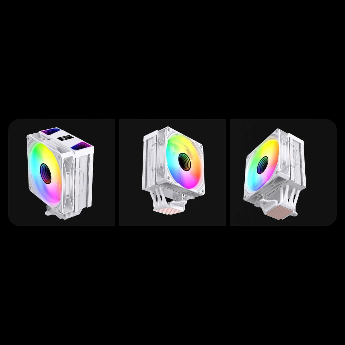 Ftohës CPU Rampage Octagon C70 120mm ARGB 220W TDP, i bardhë, OCTAGONC70-WHITE