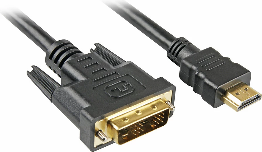 Kabllo adapter SHARKOON HDMI > DVI-D, 5 m, Single Link 18+1, e zezë