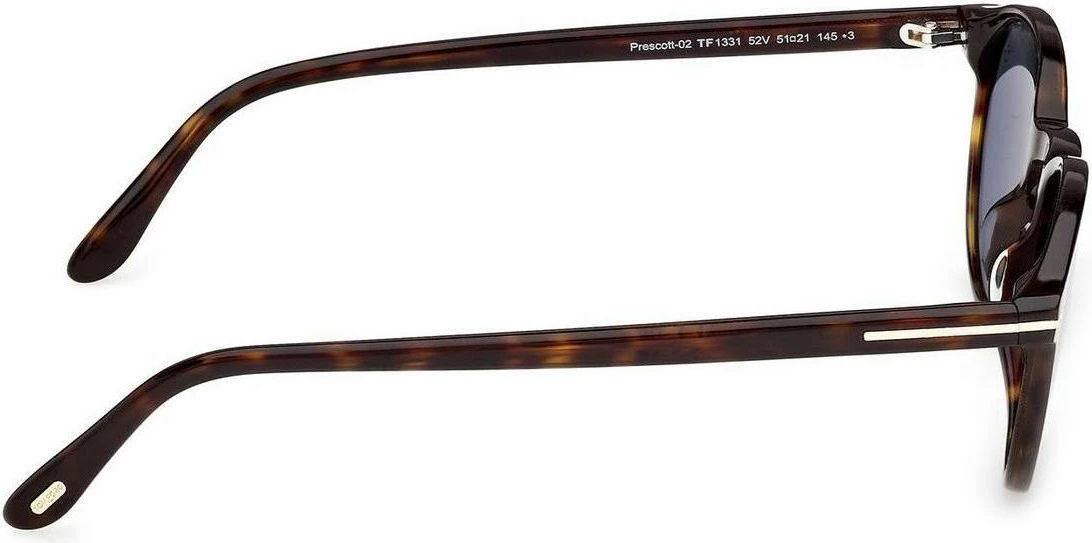 Syze dielli për meshkuj Tom Ford Prescott-02 FT1331, Havana [Ngjyra: 51]