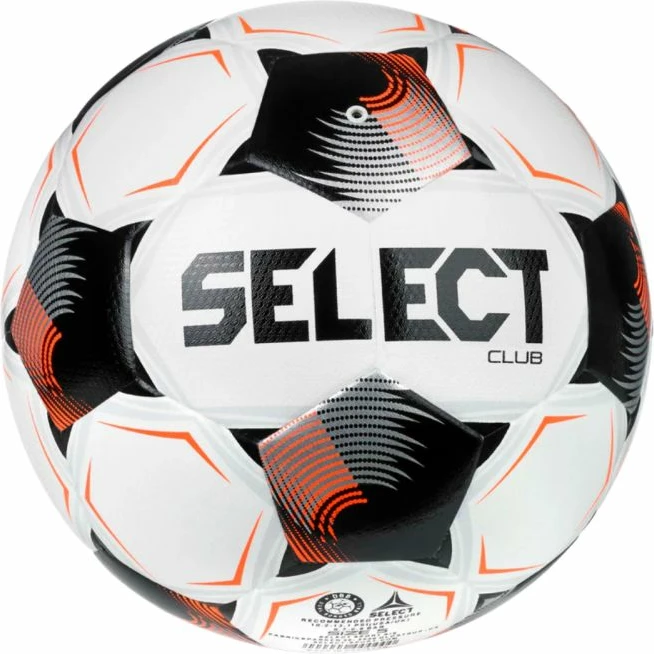 Top futbolli Select Club v26 FIFA Basic, bardhë/zezë/portokalli [Madhësia: 4]