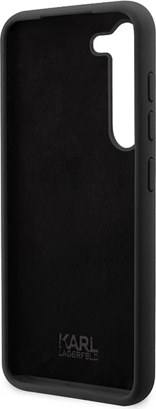 Mbështjellës Karl Lagerfeld Silicone Choupette për Samsung Galaxy S24+, i zi