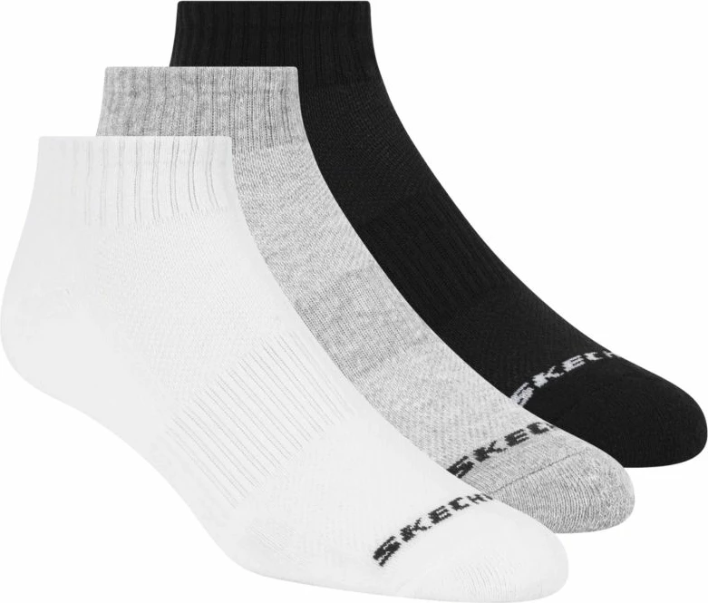 Çorape unisex Skechers S111035-107, të bardha, set prej 3 copë