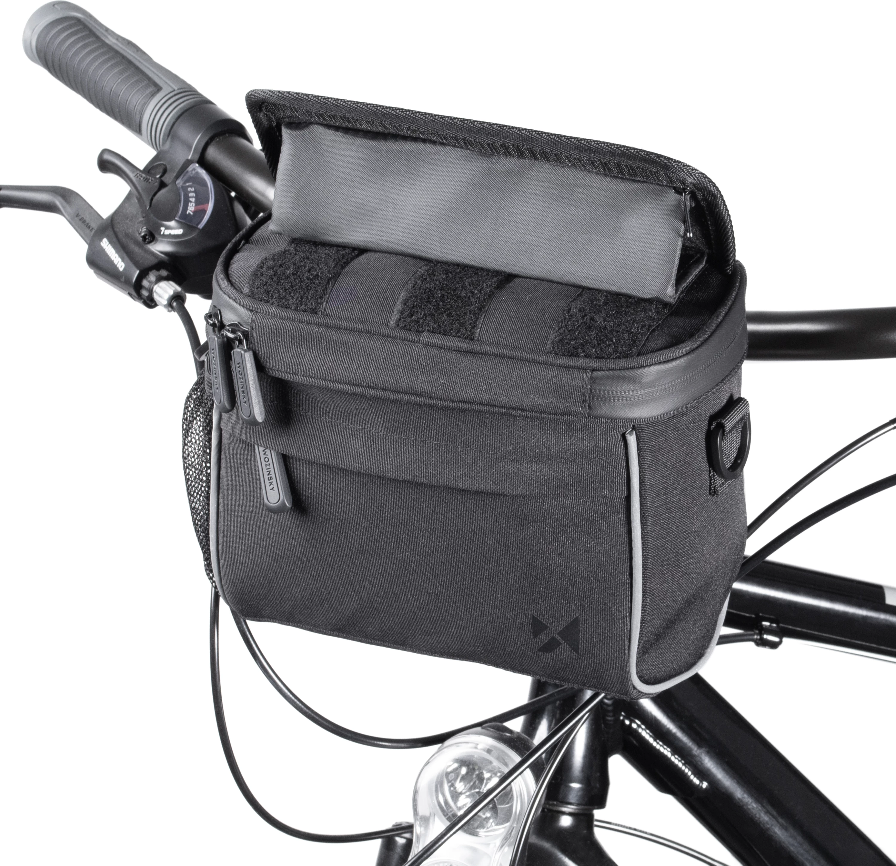 Çantë timoni/shpatulle për biçikletë Wozinsky WBHBB-01, 4L, e zezë