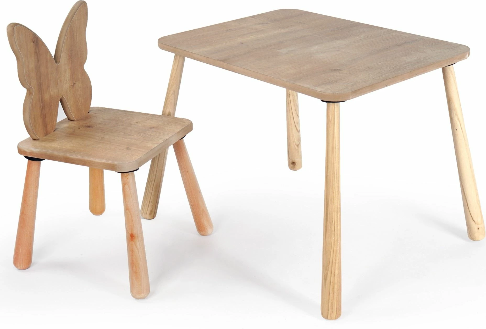 Set tavoline për fëmijë Skye Decor, BLTYZ-AKTV062, ngjyrë lisi, 11 copë