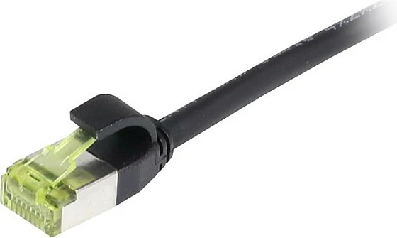 Kabllo rrjeti Synergy21 RJ45 CAT6A 10m 500MHz S/FTP slim superflex, e zezë