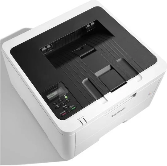 Printer Brother HL-L3215CW, lazer me ngjyra A4, Wi‑Fi 5GHz, USB, 2400 dpi, deri 18 ppm, 256 MB RAM, kasetë 250 fletë, Bardhë/Gri, me toner startues