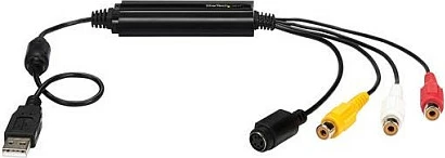 Adapter kapje video USB StarTech, S-Video/Composite në USB 2.0, TWAIN, i zi
