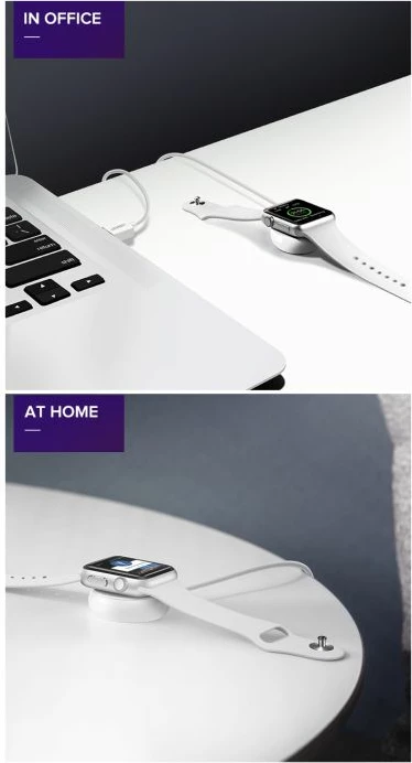 Karikues magnetik wireless për Apple Watch UGREEN 60969, USB-A + USB-C, 5V/1A, e bardhë