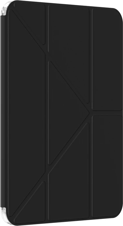 Mbështjellës tabletë AmazingThing Minimal Case për iPad Air 13" M3 (2025), me qëndrim, mbajtës Apple Pencil, pjesë e pasme transparente, i zi