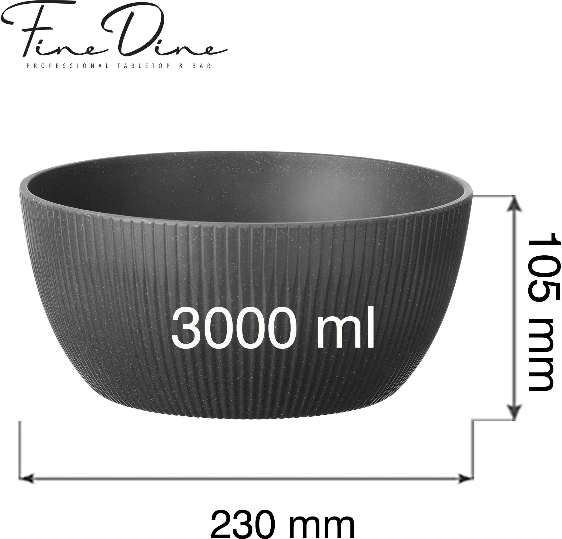 Tas bufeti Fine Dine Belize 3 L 230x105 mm, i zi