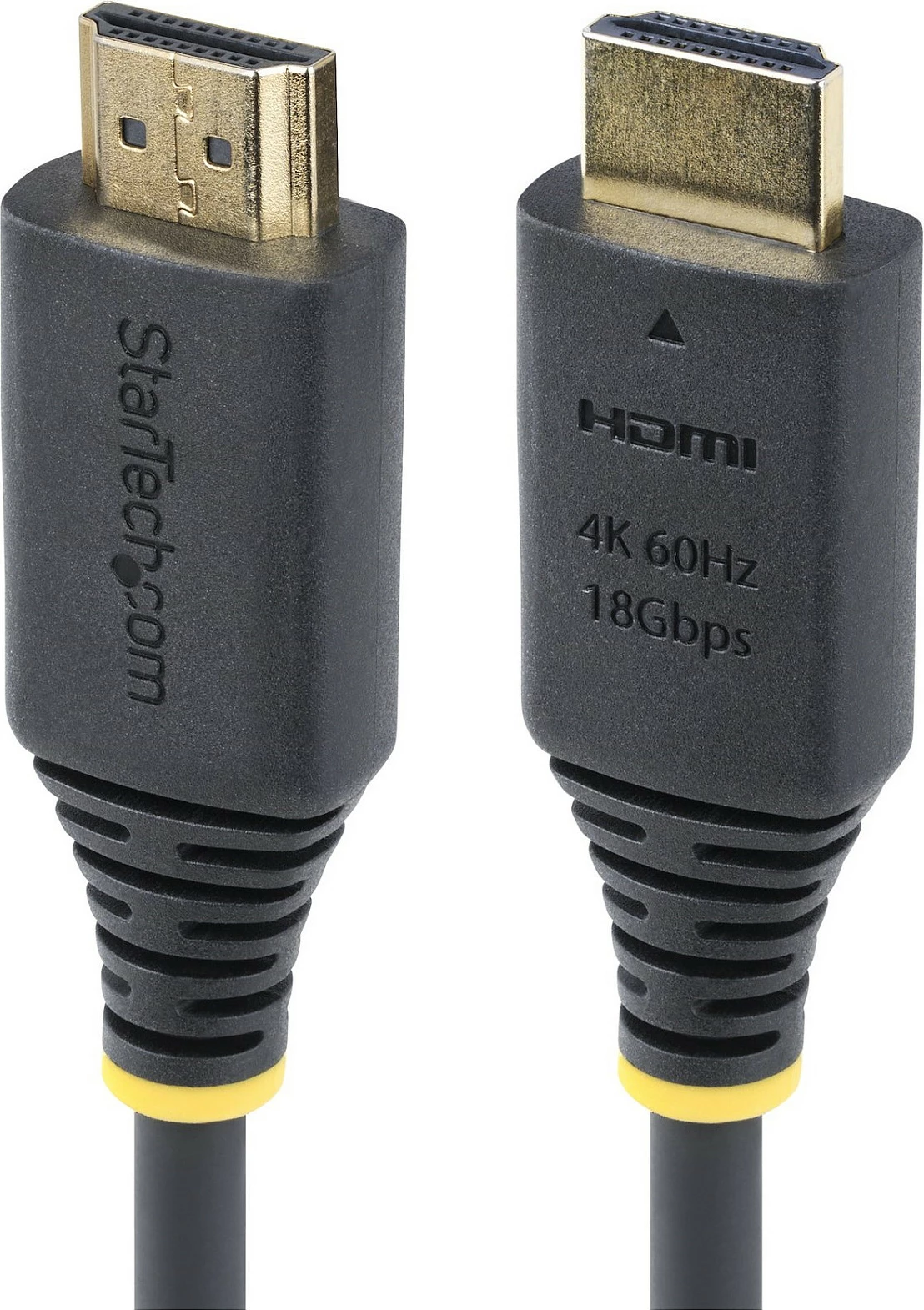 Kabllo HDMI StarTech Premium Certified HDMI 2.0, 4m, 18Gbps, 4K@60Hz, HDR10, ARC, Ethernet, e zezë/gri