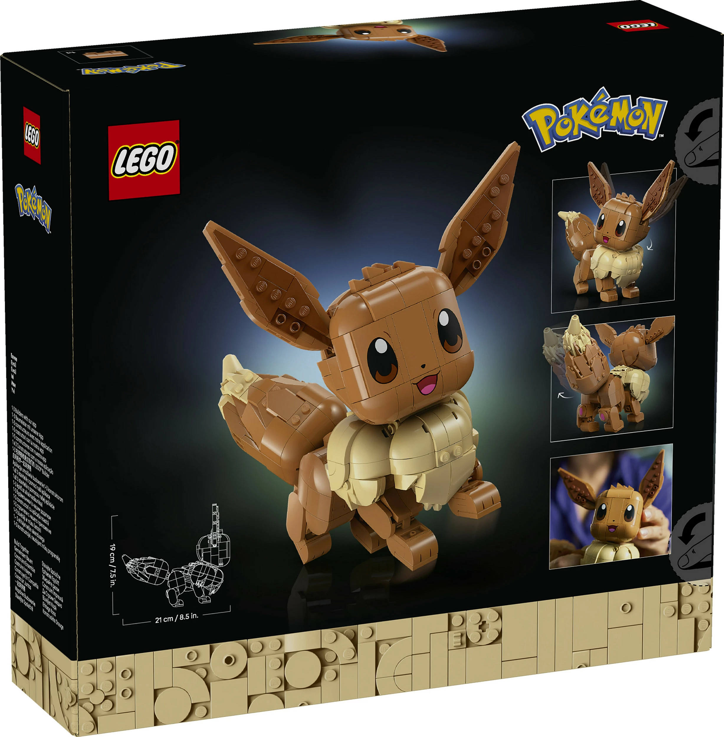 Set ndërtimi LEGO Pokémon Eevee (Evoli) 72151, 587 copë, 18+, Multicolor