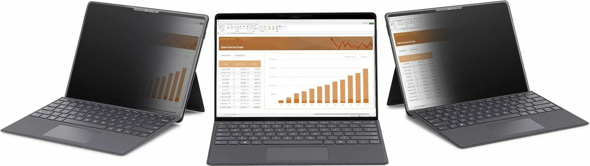 Filtër privatësie StarTech Surface, 12.4 inç, 3:2, i zi