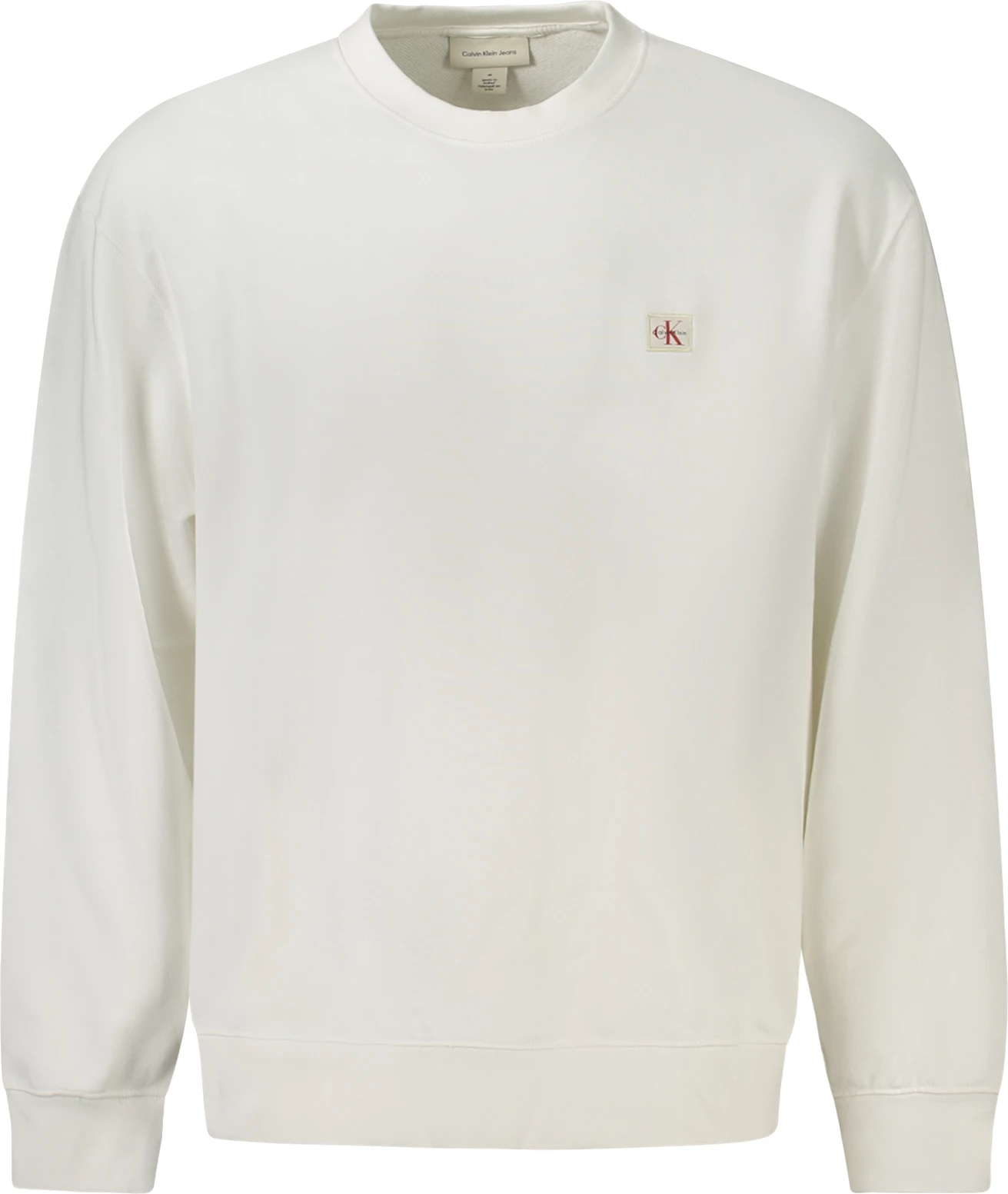 Duks për meshkuj Calvin Klein zip-up, i bardhë