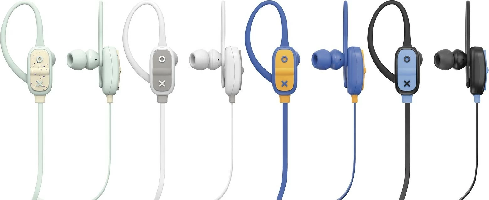 Kufje Jam Audio Live Large Bluetooth in-ear, IPX4, 7 orë bateri, blu/verdhe