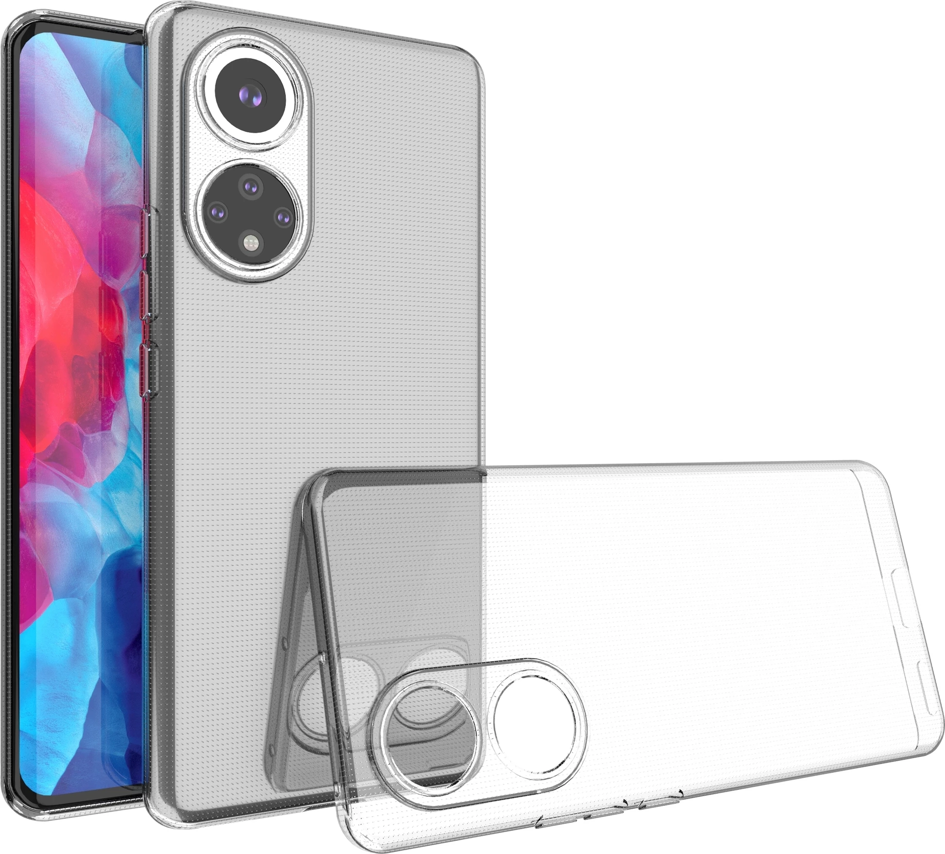 Mbështjellës Hurtel Ultra Clear 0.5mm për Honor 50 Pro, Transparent