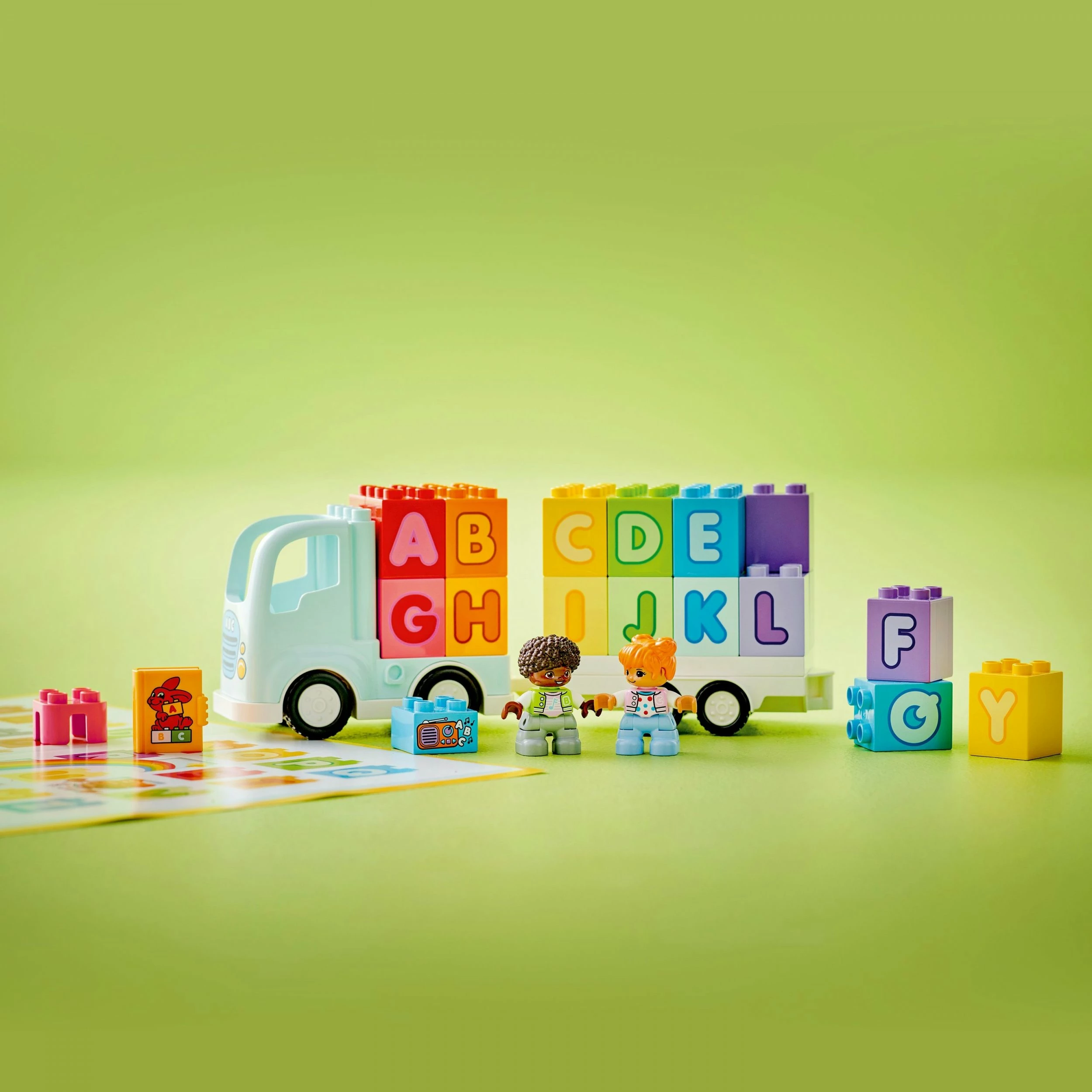 Set ndërtimi LEGO DUPLO Town Kamion me alfabet 10421, 36 copë, 2+ vjet, shumëngjyrësh