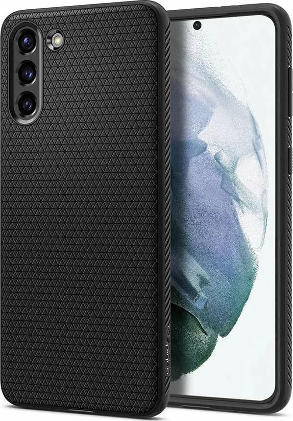 Mbështjellës Spigen Liquid Air për Samsung Galaxy S21, i zi mat