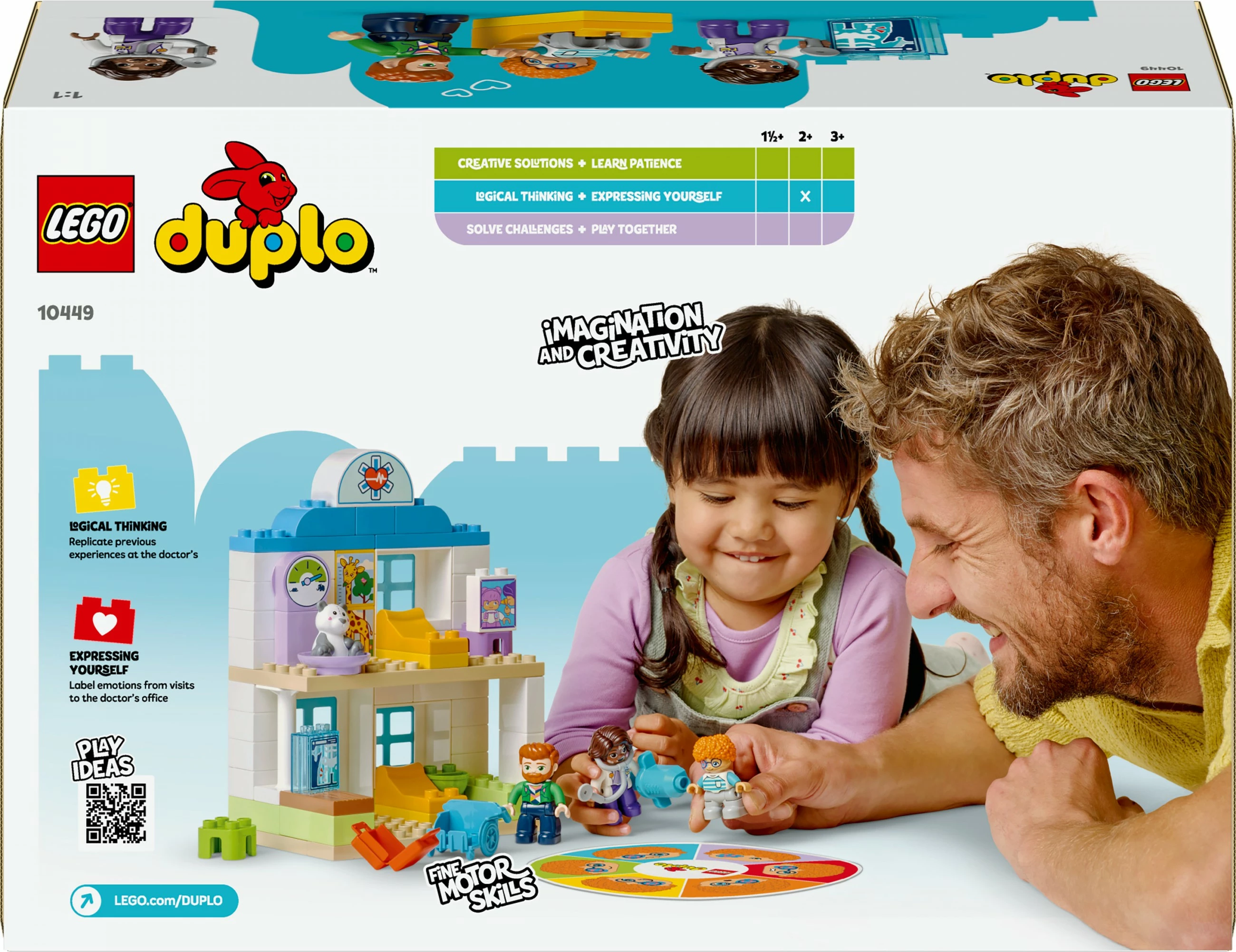 Set ndërtimi LEGO DUPLO 10449, 65 pjesë, shumëngjyrëshe