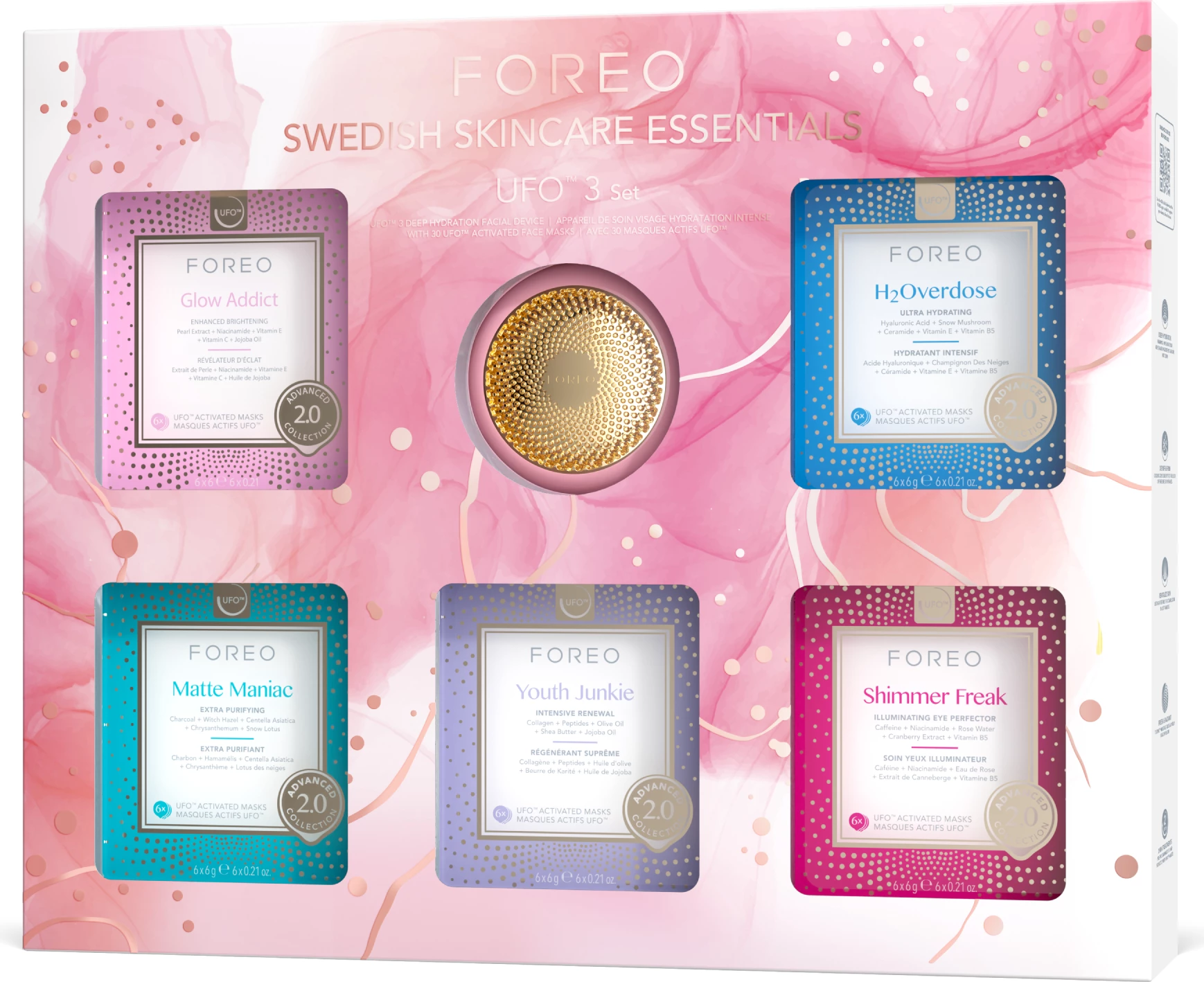 Set pajisje për maska fytyre Foreo UFO™ 3 Holiday Set 2024 (me maska)