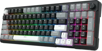 Tastierë mekanike gaming Redragon K742 Arlokks 96% RGB, USB/Bluetooth/2.4GHz, layout US, e zezë
