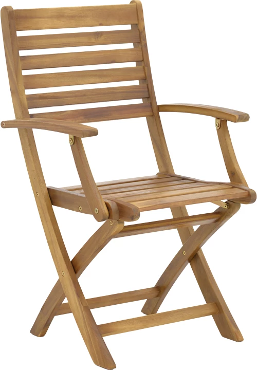 Tavolinë me karrige Gorpo-Carpuva set prej 3 copash, dru akacie i fortë natyral D70x74cm