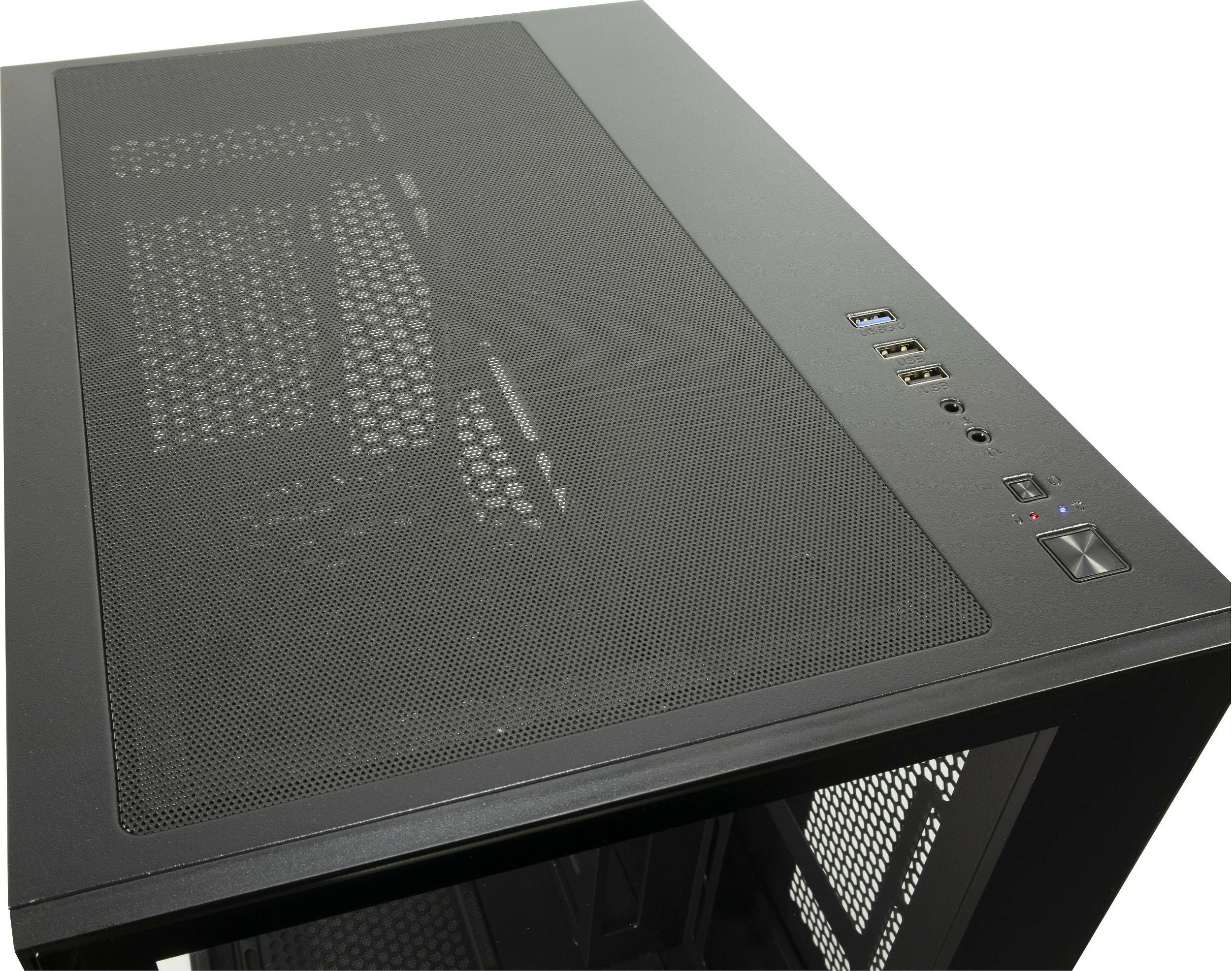Kasë Inter-Tech C-501 Aspect, Midi Tower, micro ATX/Mini-ITX, xham i temperuar, e zezë