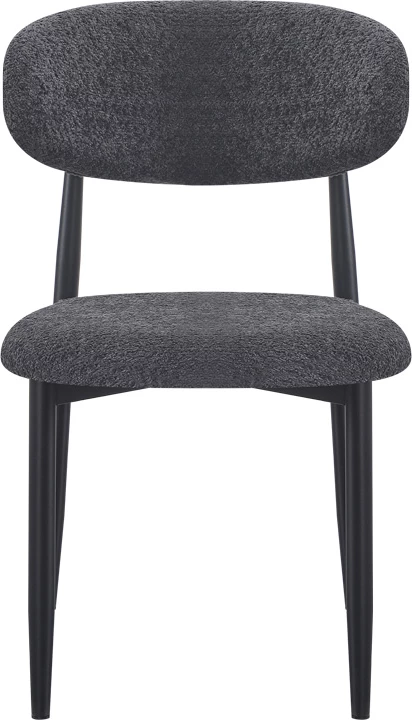 Karrige Folegio, ngjyrë antraciti, këmbë të zeza, 50x57x79.5cm