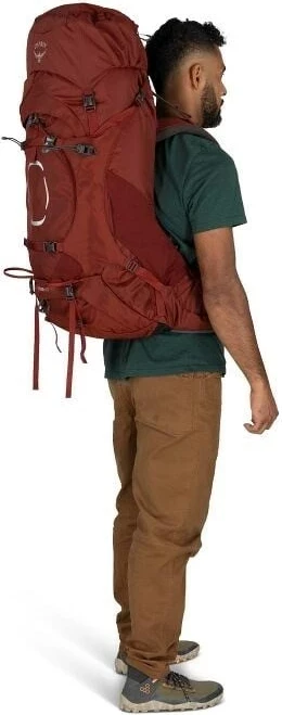 Çantë shpine Osprey Aether 65 Trekking, S/M, e kuqe